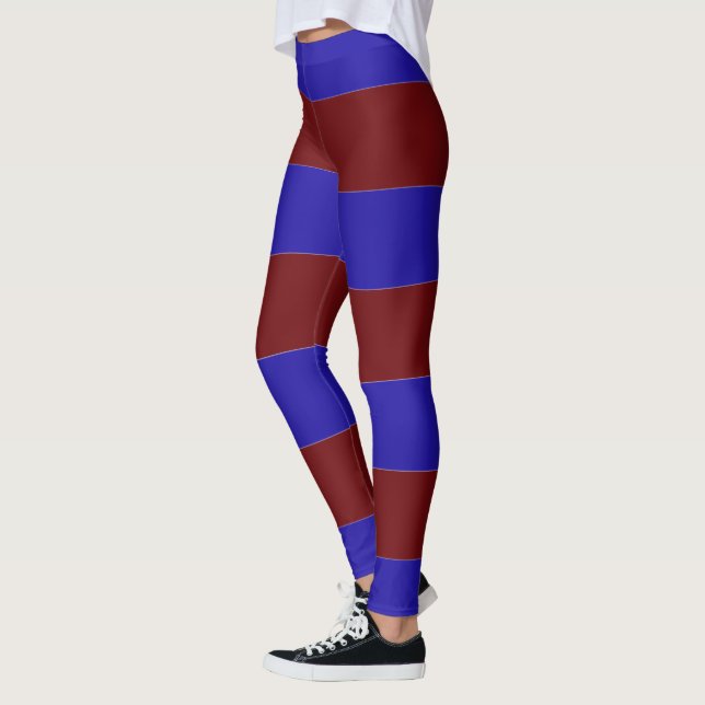 Leggings Rayas Azules y Rojas (Izquierda)