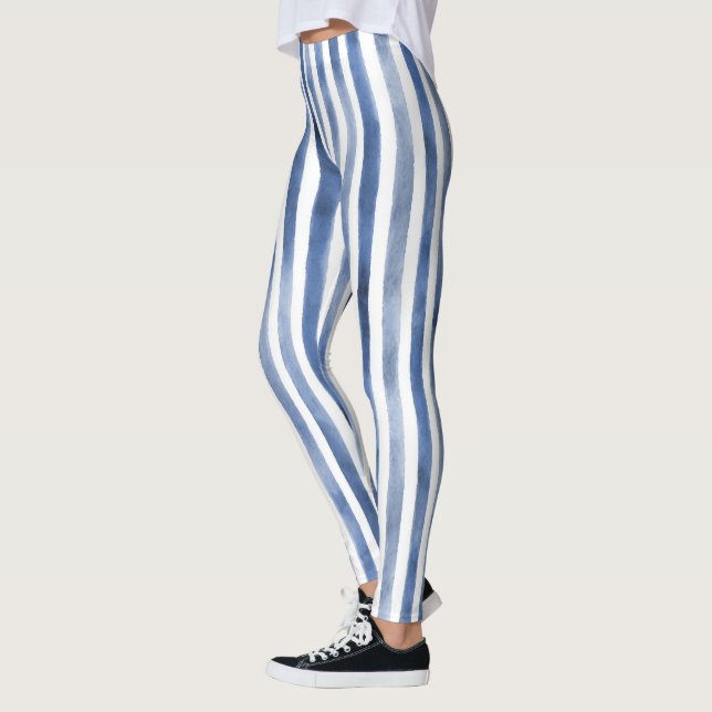 Leggings Rayas Blancas Azules (Izquierda)