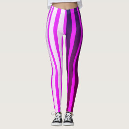 Leggings Rayas blancas y negras rosadas