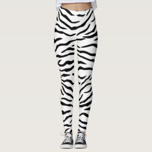 Leggings Rayas blancos y negros del tigre