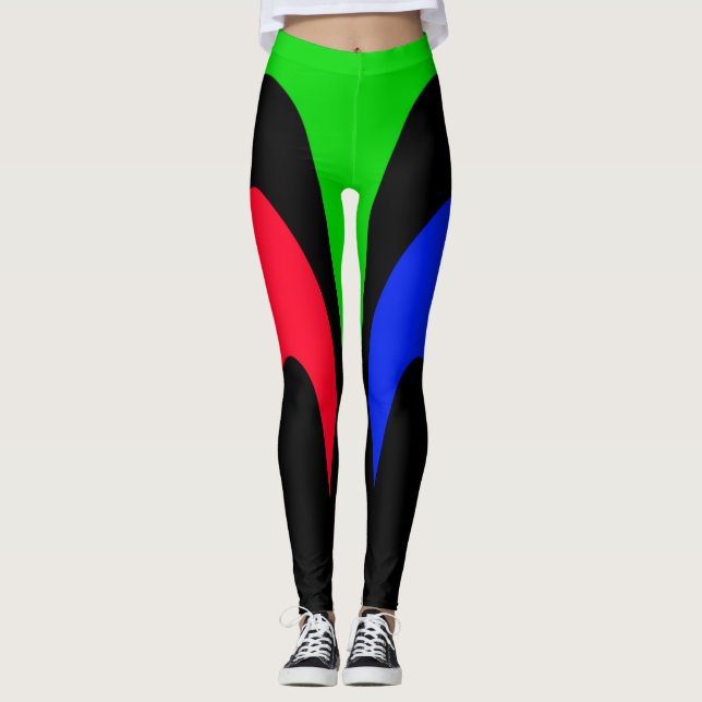 Leggings Rayas brillantes y coloridas (Anverso)
