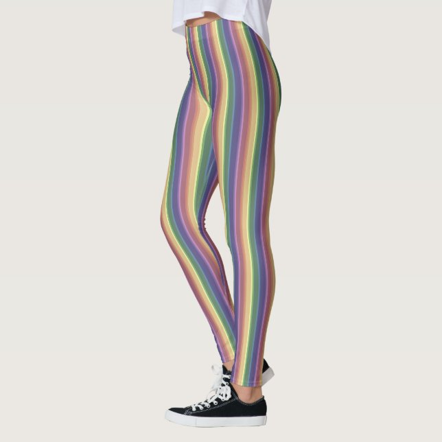Leggings Rayas de arco iris mudas (Izquierda)