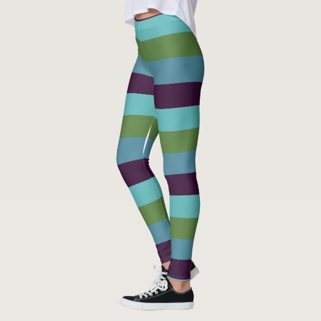 Leggings Rayas de armonía costera (Izquierda)