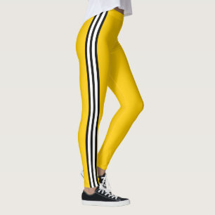 Leggings Rayas de Carreras amarilla