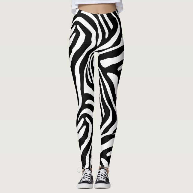 Leggings Rayas de cebra clásicas (Anverso)