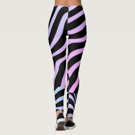 Leggings Rayas de cebra - Piernas de mujeres de cebra 3D
