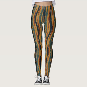 Leggings Rayas de Chevron en los tonos de la Tierra