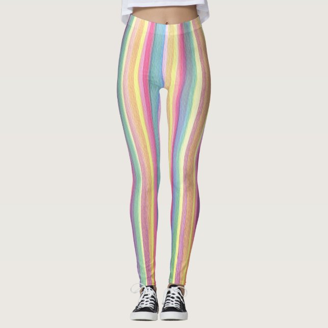 Leggings Rayas de color de agua (Anverso)
