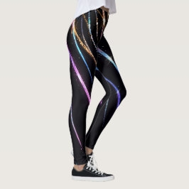 Leggings Rayas de colores brillan