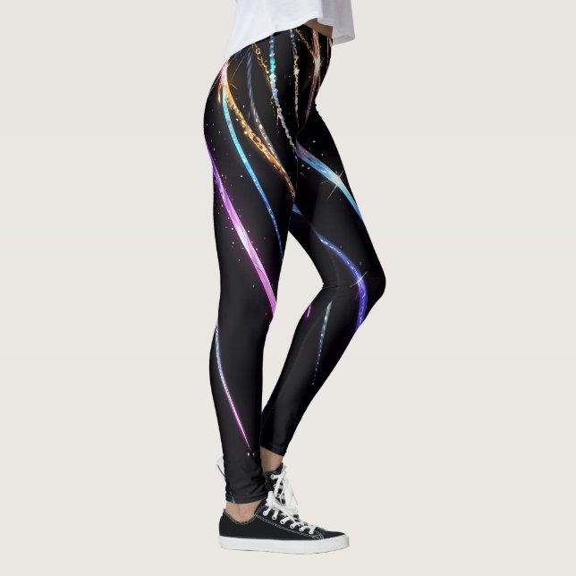 Leggings Rayas de colores brillan (Derecha)