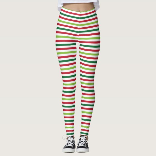 Leggings Rayas de Navidad (Anverso)