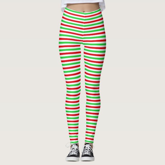 Leggings Rayas de Navidad 2 (Anverso)
