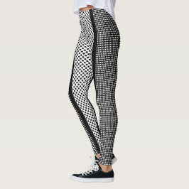 Leggings Rayas de puntos de puntos de negro U Elegir color