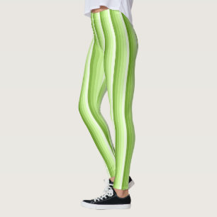 Leggings Rayas de sombra verde limón