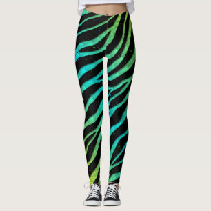Leggings Rayas de tiempo espacial arrancadas - Amarillo/cia