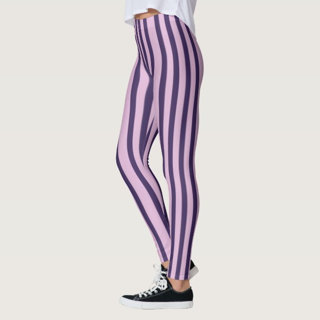 Leggings Rayas de tonos de púrpura (Izquierda)