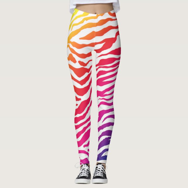 Leggings Rayas del arco iris (Anverso)