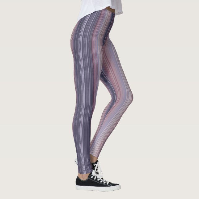 Leggings Rayas delgadas, ciruela, malva, Rosa, rosa Rubor (Derecha)