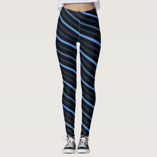Leggings Rayas diagonales - Azul
