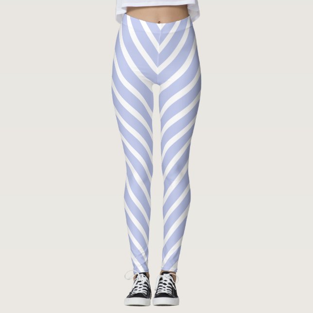 Leggings Rayas diagonales azules (Anverso)