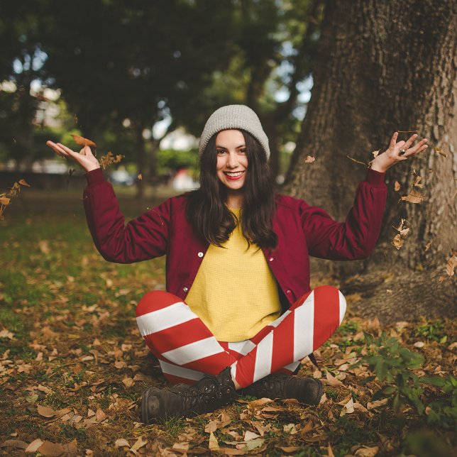 Leggings Rayas diagonales rojas (Subido por el creador)