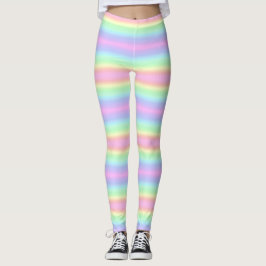 Leggings Rayas gradientes de arcoiris de bonito