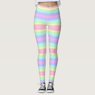Leggings Rayas gradientes de arcoiris de bonito