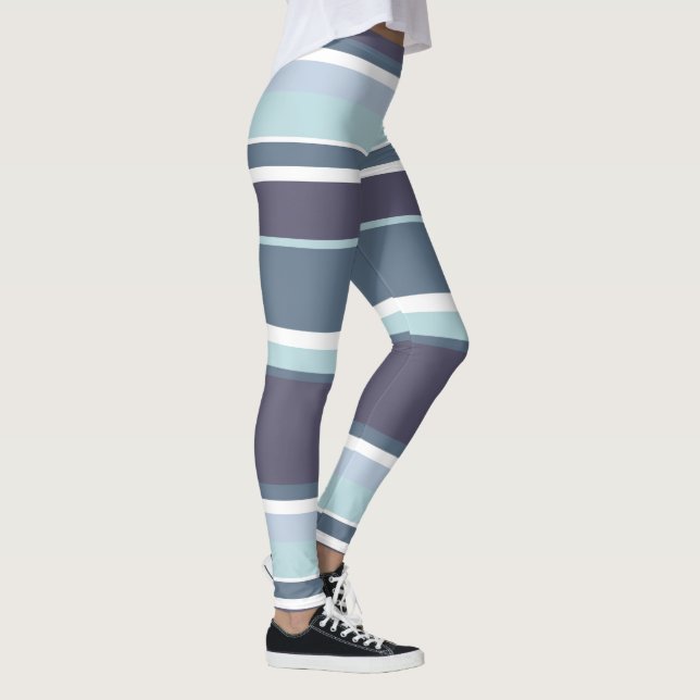 Leggings Rayas grises azules (Derecha)