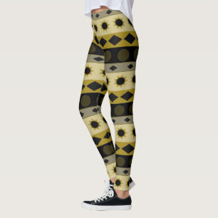 Leggings Rayas horizontales geométricas y símbolos