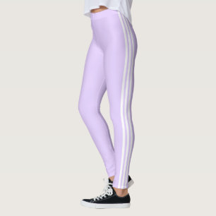 Leggings Rayas laterales Luminosas Piernas púrpuras Elegir 