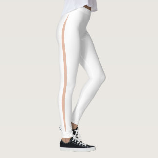Leggings Rayas laterales Peek-a-boo Color de la piel rosa c