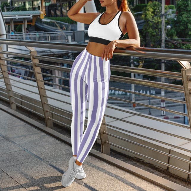 Leggings Rayas Moradas Y Blancas (Subido por el creador)