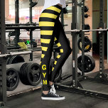 Leggings Rayas negras y amarillas<br><div class="desc">El diseño de las leggings "Black and Yellow Stripes" incluye rayas osadas y alternantes de negro y amarillo que crean un patrón llamativo y llamativo. Los colores de alto contraste hacen que estas leggings sean perfectas para añadir un toque de color a cualquier conjunto, mientras que la tela estirada y...</div>