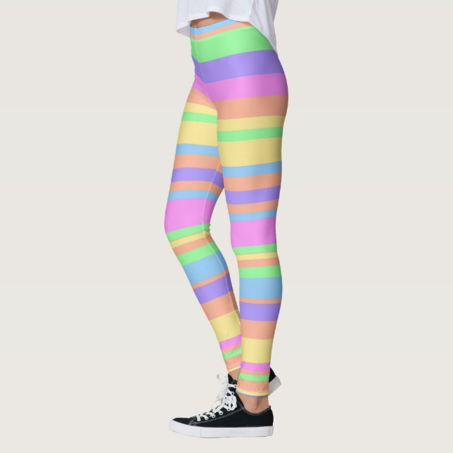 Leggings Rayas Pastel (Izquierda)