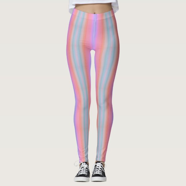 Leggings Rayas Pastel Suave (Anverso)