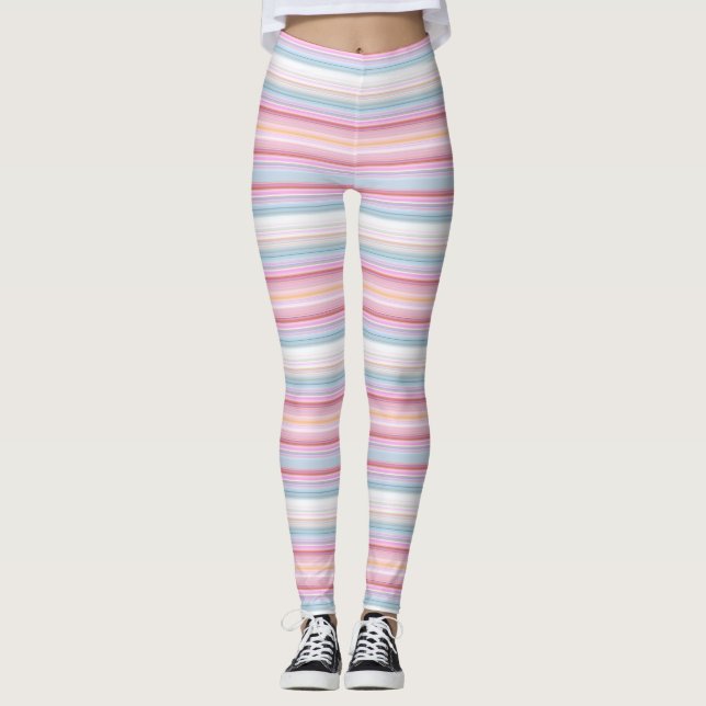 Leggings Rayas puntiagudas blancas (Anverso)