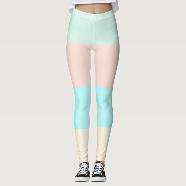 Leggings Rayas retro costeras (Anverso)