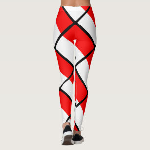 Leggings Rayas rojas y blancas