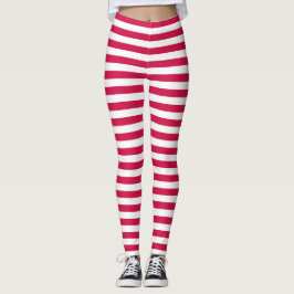 Leggings Rayas rojas y blancas