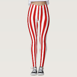 Leggings Rayas rojas y blancas