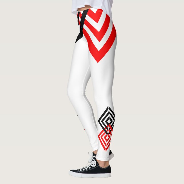 Leggings Rayas rojas y negras (Izquierda)