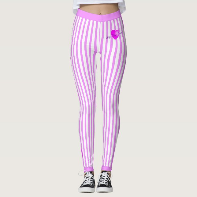 Leggings Rayas rosadas en ROPA (Anverso)