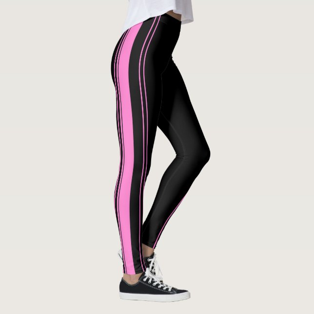 Leggings Rayas rosadas y negras (Derecha)