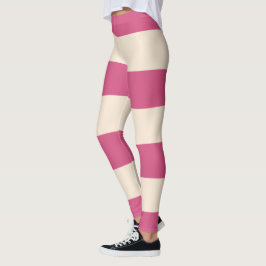 Leggings Rayas rosas antiguas blancas y místicas