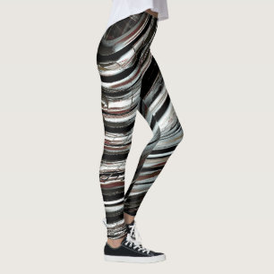 Leggings Rayas silvestres muy rústicas o recortes circulare
