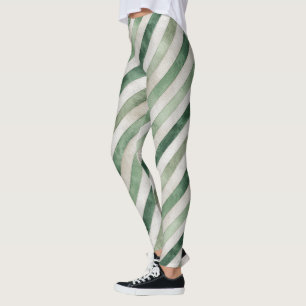 Leggings Rayas Verde Menta