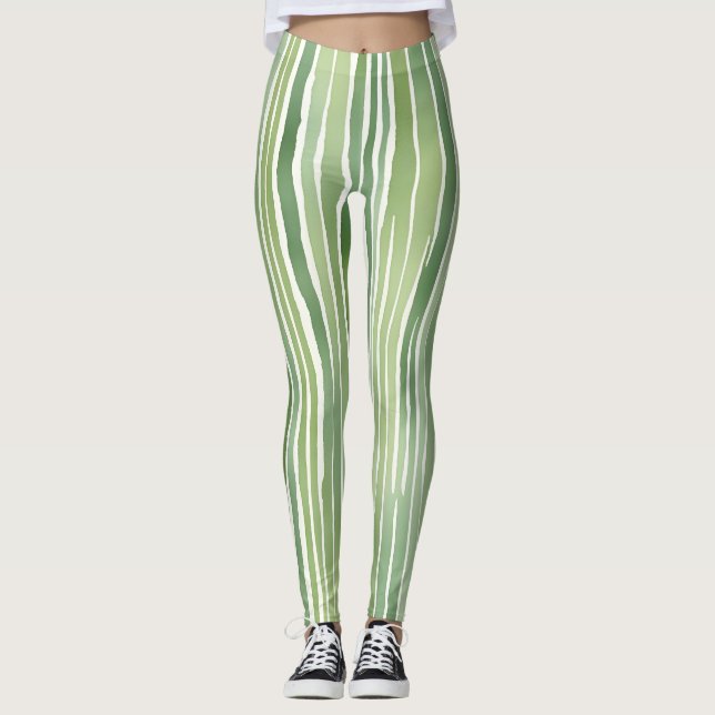 Leggings Rayas Verdes  (Anverso)
