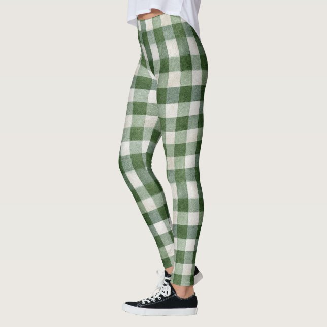 Leggings Rayas Verdes Crema (Izquierda)