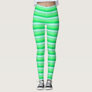 Leggings Rayas verdes de agua dulce