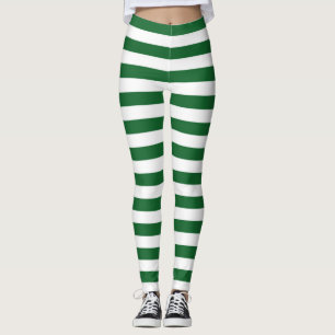 Leggings Rayas verdes y blancas